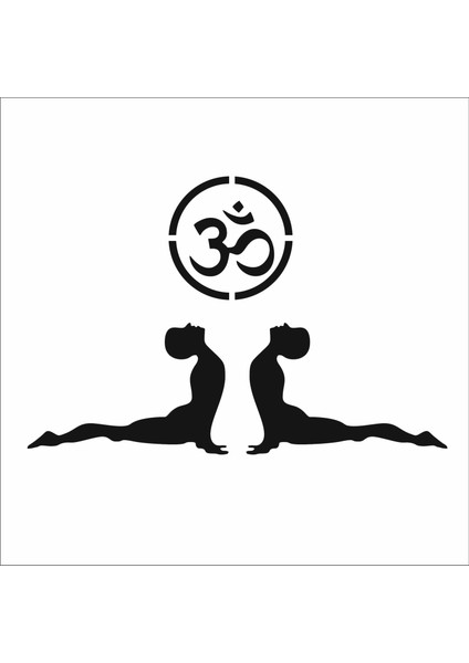 Stencil Sarayi Boyama Şablon Yoga - 8501