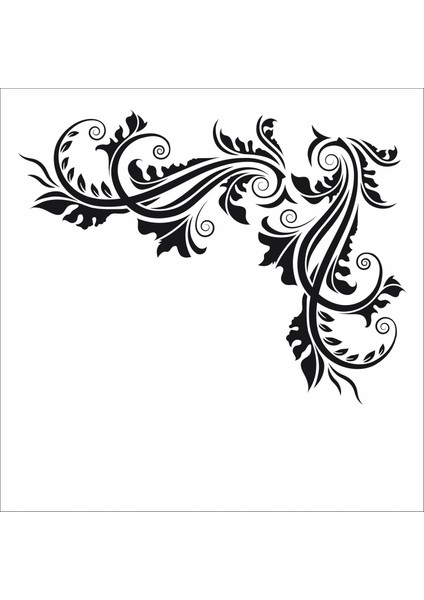 Stencil Sarayi Boyama Şablon Köşe - 8567