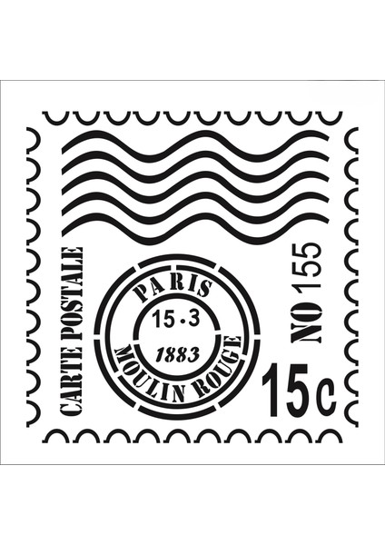 Stencil Sarayi Boyama Şablon Pul - 1287