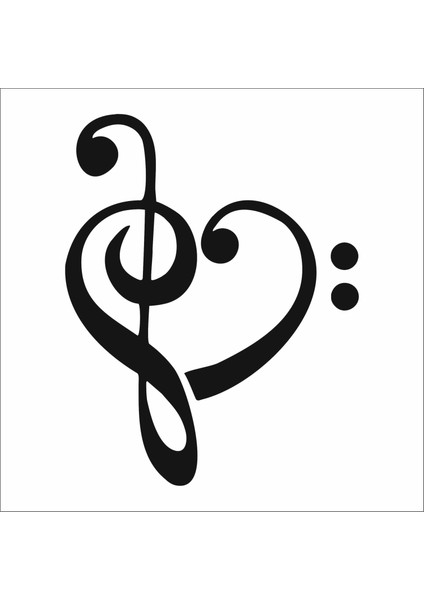 Stencil Sarayi Boyama Şablon Muzik - 4466