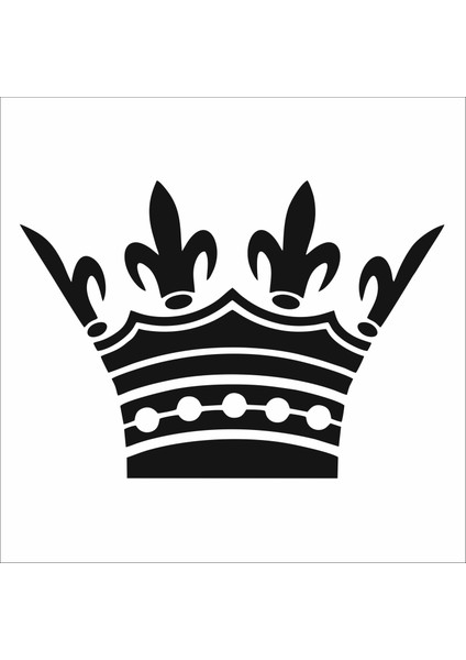 Stencil Sarayi Boyama Şablon Tac - 8482