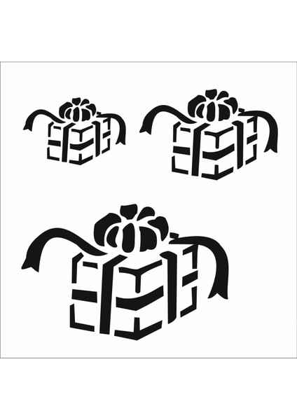 Stencil Sarayi Boyama Şablon Yeni Yıl - 7987