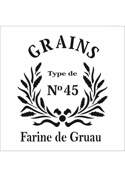 Stencil Sarayi Boyama Şablon Yazı ve Numaralar - 7957