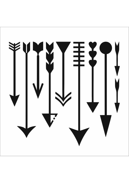 Stencil Sarayi Boyama Şablon Objeler - 8587