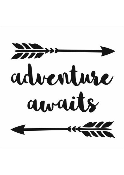 Stencil Sarayi Boyama Şablon Yazı ve Numaralar - 7003