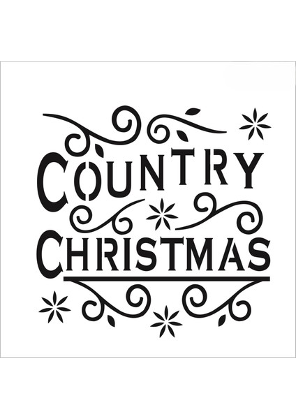 Stencil Sarayi Boyama Şablon Yeni Yıl - 1323