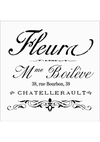 Stencil Sarayi Boyama Şablon Yazı ve Numaralar - 8372