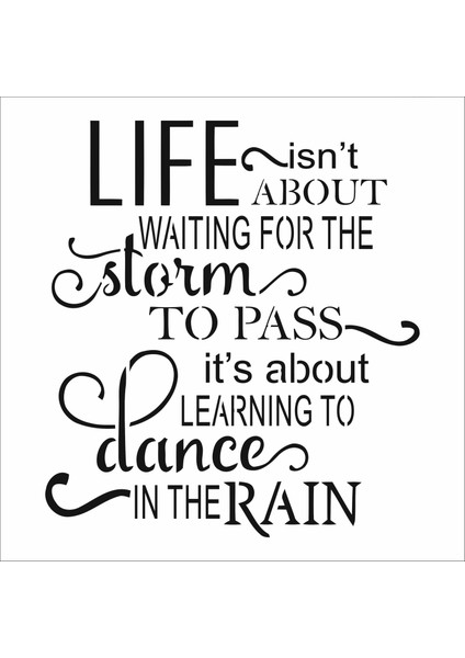 Stencil Sarayi Boyama Şablon Yazı ve Numaralar - 4412