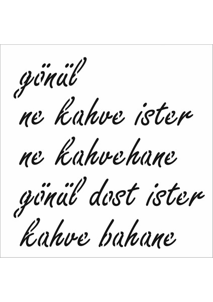 Stencil Sarayi Boyama Şablon Yazı ve Numaralar - 7954