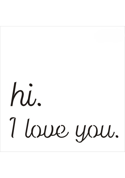 Stencil Sarayi Boyama Şablon Yazı ve Numaralar - 8680