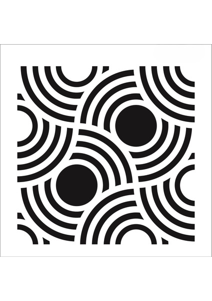 Stencil Sarayi Boyama Şablon Zemin Deseni - 1171