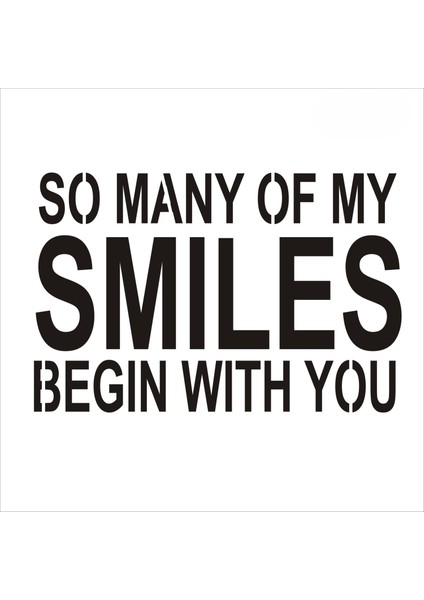 Stencil Sarayi Boyama Şablon Yazı ve Numaralar - 8725