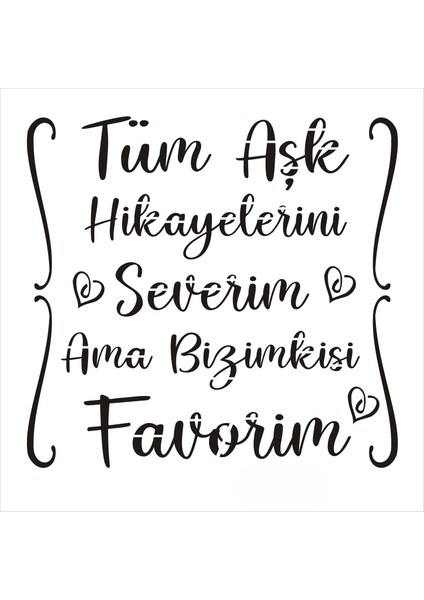 Stencil Sarayi Boyama Şablon Yazı ve Numaralar - 8737