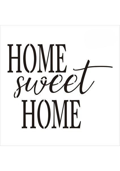 Stencil Sarayi Boyama Şablon Yazı ve Numaralar - 8816