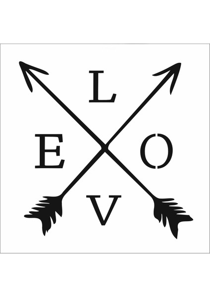 Stencil Sarayi Boyama Şablon Yazı ve Numaralar - 8387