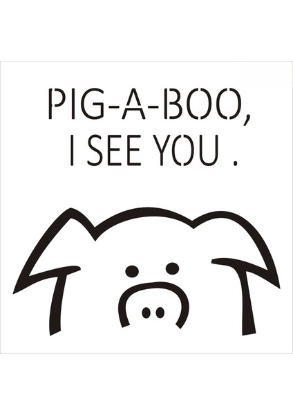 Stencil Sarayi Boyama Şablon Yazı ve Numaralar - 8674