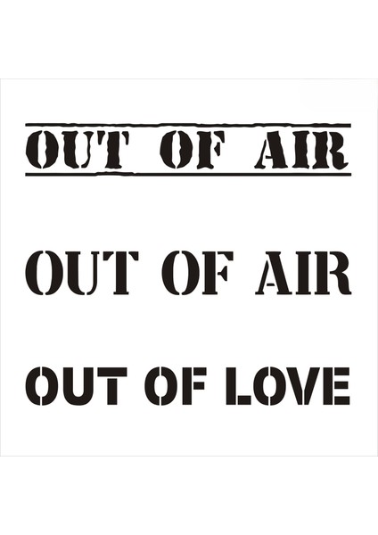 Stencil Sarayi Boyama Şablon Yazı ve Numaralar - 8778