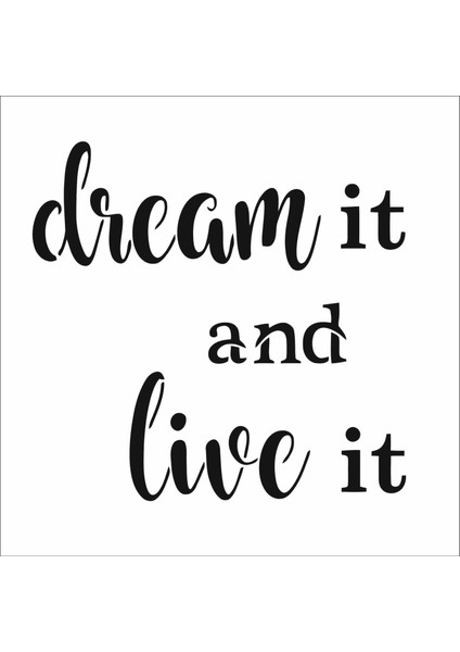 Stencil Sarayi Boyama Şablon Yazı ve Numaralar - 8912