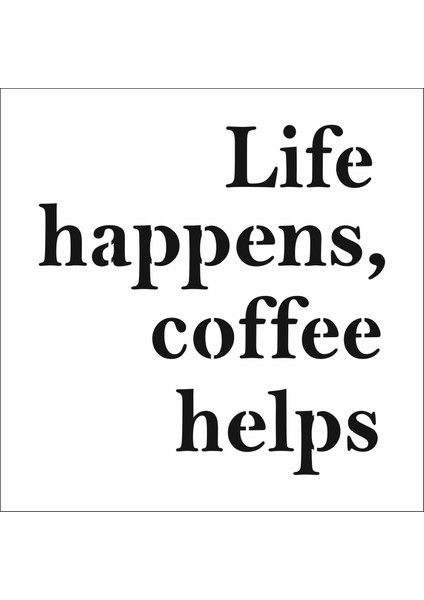 Stencil Sarayi Boyama Şablon Yazı ve Numaralar - 8067