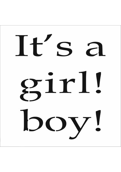 Stencil Sarayi Boyama Şablon Yazı ve Numaralar - 8524