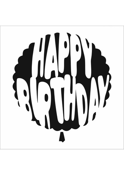 Stencil Sarayi Boyama Şablon Yazı ve Numaralar - 8588