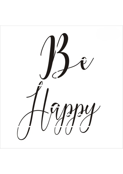 Stencil Sarayi Boyama Şablon Yazı ve Numaralar - 8789