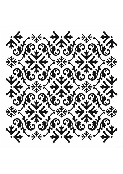 Stencil Sarayi Boyama Şablon Zemin Deseni - 4320