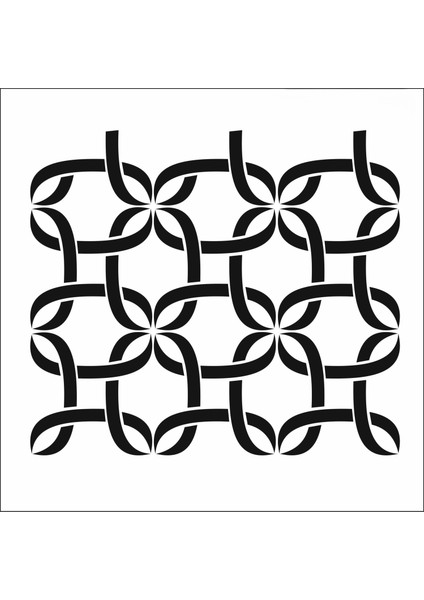 Stencil Sarayi Boyama Şablon Zemin Deseni - 1188