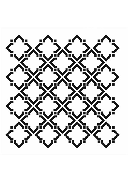 Stencil Sarayi Boyama Şablon Zemin Deseni - 4326