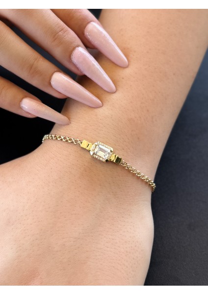 14 Ayar Altın Baget Bileklik