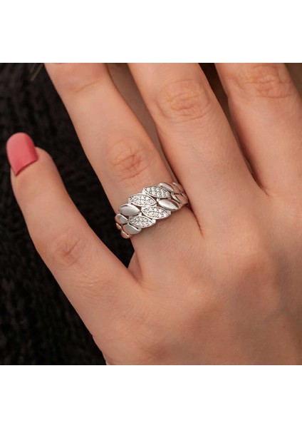 Gümüş Zirkon Taşlı Kadın Yüzük fiyatları