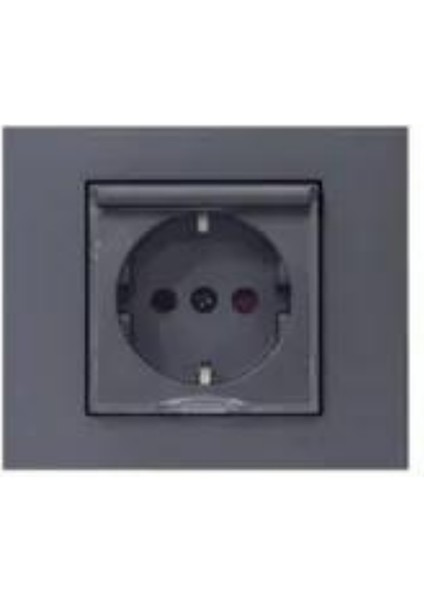 Füme Kapaklı Top. Priz M+K