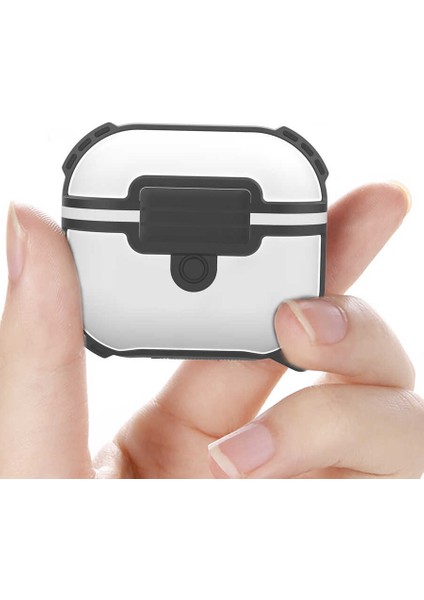 Bulut E-Ticaret Air Pods 3. Nesil Zore Airbag 16 Silikon 1-1 Su Geçirmez Kılıf-Beyaz indirimleri