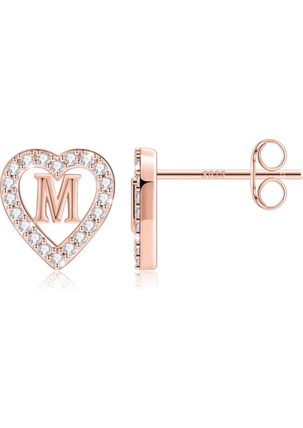 Laatikui Kalp Damızlık Küpe Kızlar Için S925 Gümüş Post Cz Damızlık Küpe (Yurt Dışından)