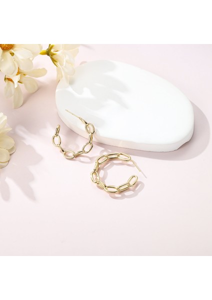 Huggie Halka Küpe Kadınlar Için S925 Ayar Gümüş Post 14K Altın Kaplama Çember Dangle Küçük Çember Huggie Küpe Minimalist Hipoalerjenik Takı Kadınlar Için (Yurt Dışından)