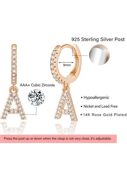 Laatikui Küpe Kadınlar Için 925 Ayar Gümüş Post Hipoalerjenik Küçük Huggie Halka Küpe (Yurt Dışından) fiyatları