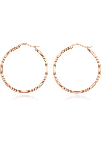 Laatikui Altın Çember Küpe Kadınlar Için 14K Altın Kaplama 925 Ayar Gümüş Post Hipoalerjenik Küpe (Yurt Dışından)