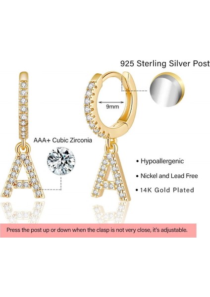 Laatikui Küpe Kadınlar Için 925 Ayar Gümüş Post Hipoalerjenik Küçük Huggie Halka Küpe (Yurt Dışından) fiyatları