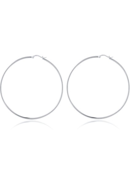 Laatikui Altın Çember Küpe Kadınlar Için 14K Altın Kaplama 925 Ayar Gümüş Post Hipoalerjenik Küpe (Yurt Dışından)