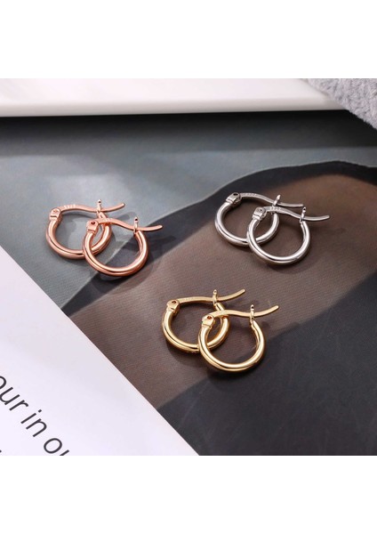 Laatikui Küçük Altın Çember Küpe Kadınlar Için 14K Altın Kaplama 925 Ayar Gümüş Post Hipoalerjenik Mini Tıknaz Açık Çemberler Küpe (Yurt Dışından) fiyatları