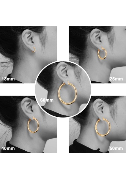 Laatikui Küçük Altın Çember Küpe Kadınlar Için 14K Altın Kaplama 925 Ayar Gümüş Post Hipoalerjenik Mini Tıknaz Açık Çemberler Küpe (Yurt Dışından) indirimleri