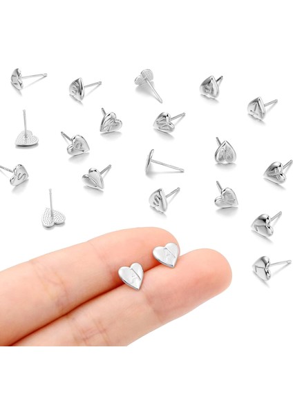 Laatikui Kalp Damızlık Küpe Kızlar Için S925 Gümüş Post 14K Altın Kaplama Dainty Mektup Küpe Kadın Kız Çocuklar Için Hassas Kız Küpe (Yurt Dışından) indirimleri