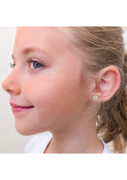 Laatikui Damızlık Küpe Kadınlar Için S925 Gümüş Post Kübik Zirkonya Disk Hipoalerjenik Küpe (Yurt Dışından) modelleri