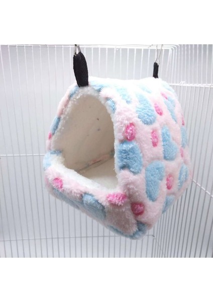 Kahve Stili 17X15CM Sevimli Hamster Yatak Kuş Papağan Yumuşak Rahat Yuva Peluş Asılı Hamak Yuva Evi Uyku Yatağı Sıcak Yuva Evcil Hayvan Ürünleri (Yurt Dışından)