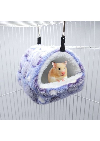 Kahve Stili 17X15CM Sevimli Hamster Yatak Kuş Papağan Yumuşak Rahat Yuva Peluş Asılı Hamak Yuva Evi Uyku Yatağı Sıcak Yuva Evcil Hayvan Ürünleri (Yurt Dışından)