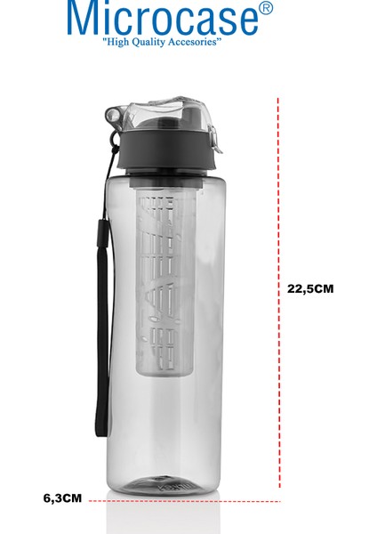 Detokslu Suluk Matara Süzgeçli Su Matarası 500 ml AL4381
