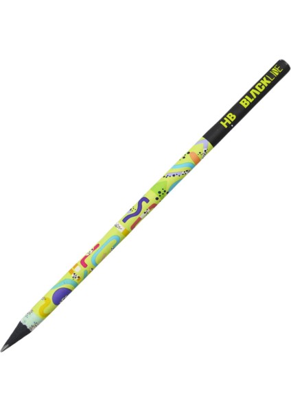 Blackline Mozaik Yuvarlak Hb Kurşun Kalem 1 Adet