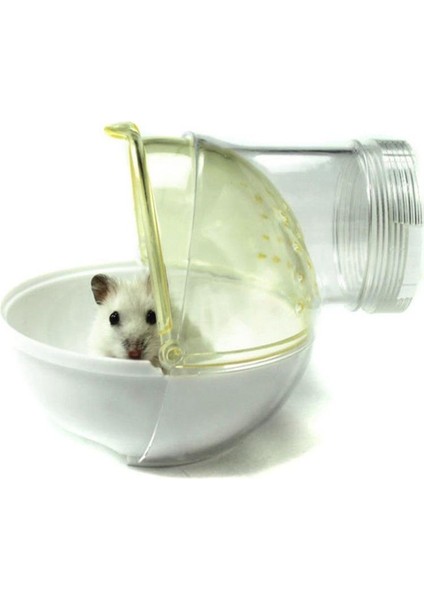 Sarı Stil Hamster Tuvalet Hamster Fare Gerbil Evcil Hayvan Banyo Kafes Kutu Kum Oda Oyuncak Akrilik Ev 3 Renk Küçük Evcil Hayvan Malzemeleri (Yurt Dışından)