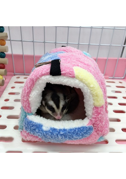 Pembe Tarzı S Beden Sıcak Evcil Hayvan Yuvası Kafes Hamster Aksesuarları Küçük Hayvan Yuvası Yumuşak Konfor Sincap Yuvası Guinea Pig Ev Kemirgen Kirpi Yatak (Yurt Dışından)