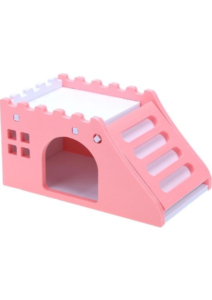 J Tarzı Sevimli Mini Küçük Hayvan Evcil Hamster Evi Yuva Tavşan Kirpi Evcil Hayvan Yatma Kütüğü Kabin Evcil Hayvan Yatma Evi Malzemeleri (Yurt Dışından)